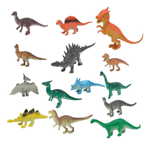 Juguetes Educativos Bolsa De 14 Piezas De Dinosaurios Dinosa