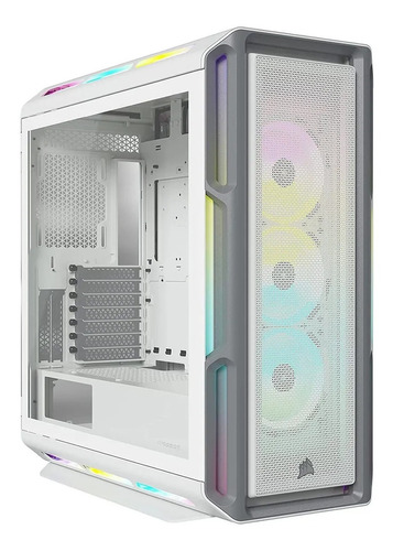 Gabinete Gamer Corsair Icue 5000t Rgb Mid Tower Blanco