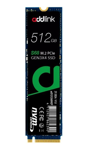 Disco Duro Ssd M.2 512gb S68 Lite Pcie Gen3x4 Addlink 