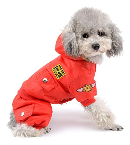 Abrigo Impermeable Para Perro Con Forro Polar Selmai, Talla