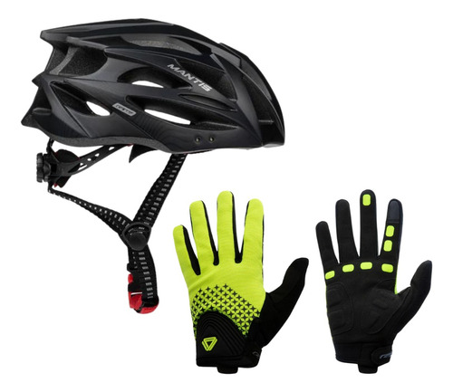 Casco Mantis + Guantes Gw Bicicleta Mtb, Ruta, Certificado 