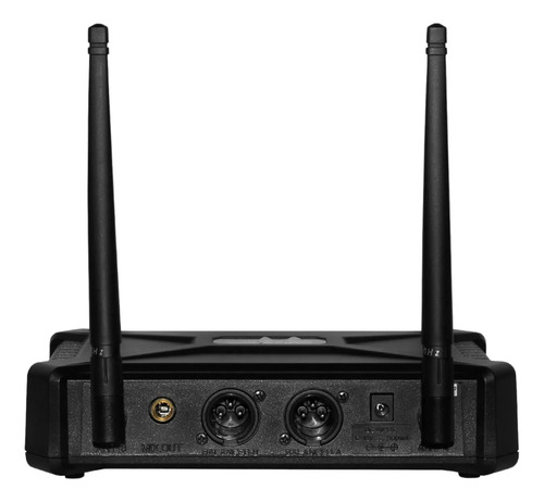 Microfone Sem Fio Duplo Skp Com Transmissor Uhf 600 Pro