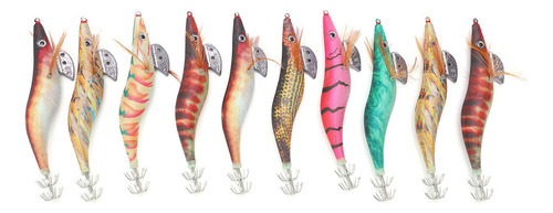 Cebo Duro Luminoso Calamar Jig Pesca Mar Señuelo En Forma De