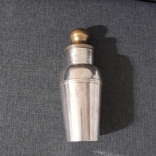 Coctelera Antigua De Bronce Plateada Plateado Y Bronce (Usado)