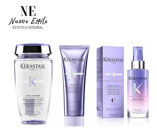 Pack Kerastase Blond : Bain , Fondant, Serum 