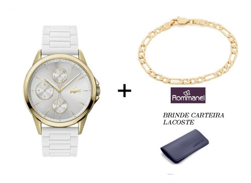 Kit Relogio Feminino + Pulseira Rommanel + Carteira Locaste