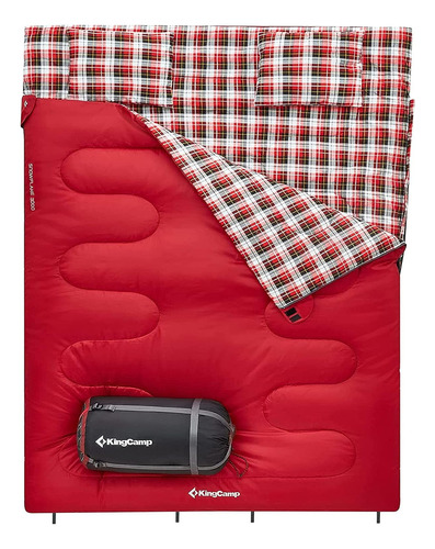 Queen Size 2 Person Double Sleeping Bags With Pillows For