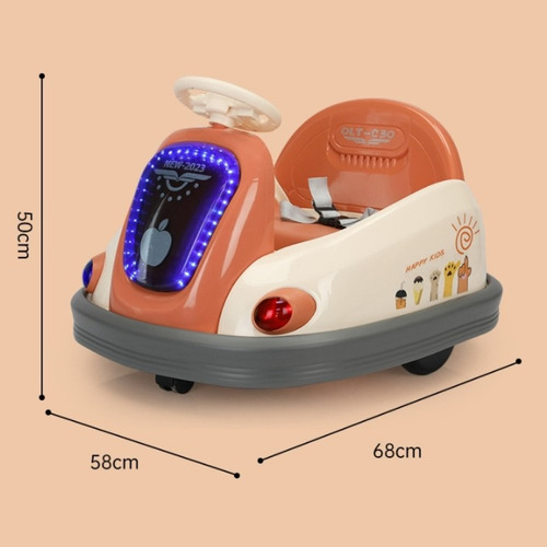 Coche De Choque Giratorio Eléctrico Con Control Remoto
