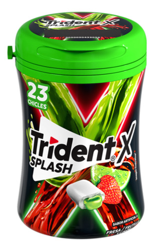 Chicle Frasco Trident X-splash Centro Liquido 23 Unidades