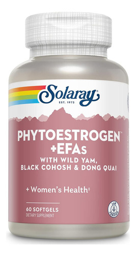 Solaray Soporte Para La Menopausia Phytoestrogen 60caps Sabor Sin Sabor
