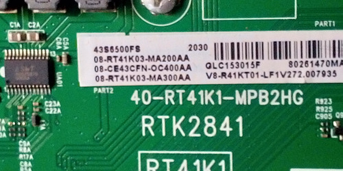 Placa Principal Tv Semp Tcl 43 S 6500 Fs Semi Nova . (Usado)