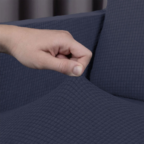 Protector Cubre Sala Ajustable Stretch Fit Elástico 3 Piezas Azul Marino