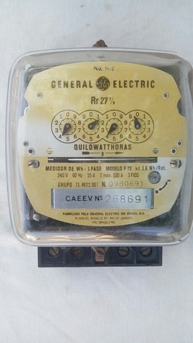 Medidor Contador Electricidad General Electric Calibrado 