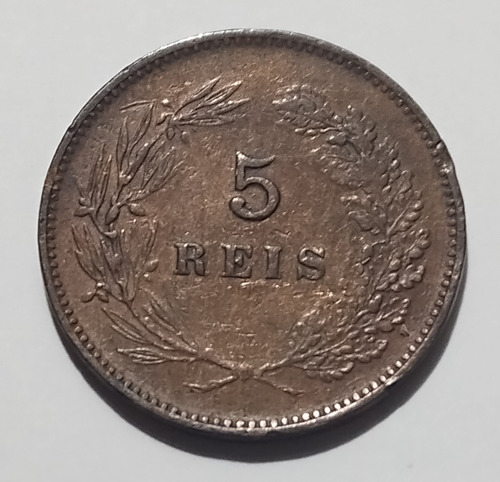 Portugal Moneda 5 Reís 1899 Km#530