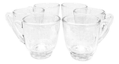 Set De Tazas De Vidrio Para Cafe Espresso Pequeñas
