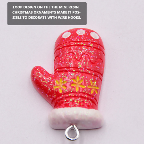 Colgante Navideño De Resina Con Miniaturas Navideñas