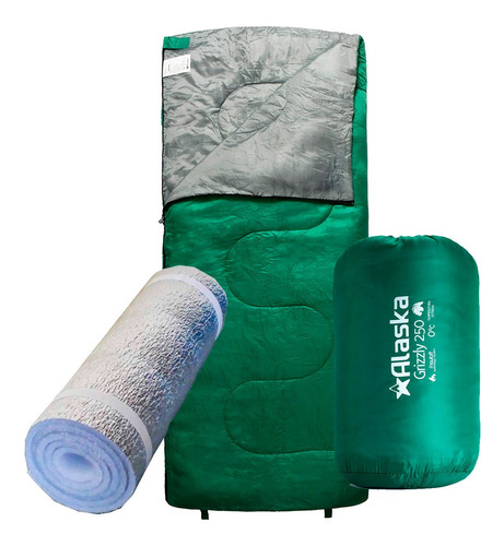 Bolsa Dormir Alaska Termica 0°c Grizzly Camping + Aislante