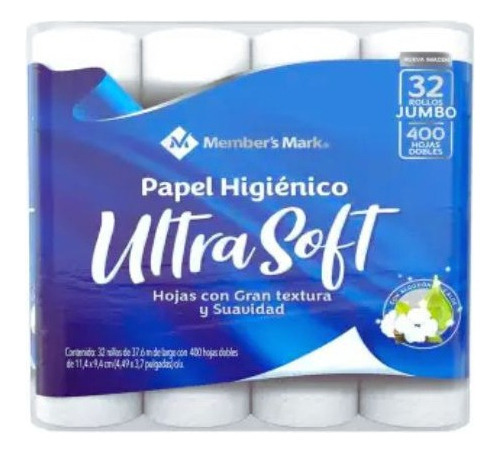 Papel Higiénico Member's Mark Ultra Suave Con 32 Rollos