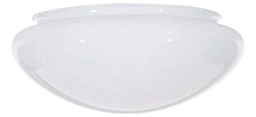 Satco 50/329 - Pantalla De Cristal Blanco (19 Cm De Diámetro