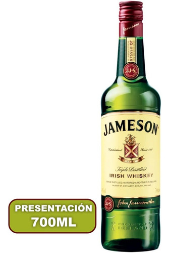 Whisky Jameson Irlandes 700ml Triple Destilado