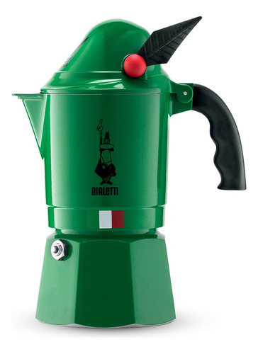 Cafetera Moka Alpina Verde 3 Tazas Bialetti