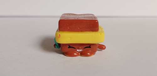 Mini Figura Shopkins Emparedado Toast T. Warm (Usado)