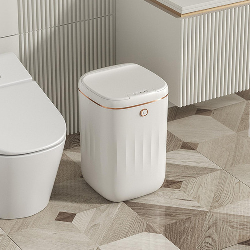 Bote De Basura Para Baño Bote De Basura Sin Y Dorado 20l
