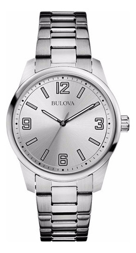 Reloj Bulova 96a154 Caballero Original E-watch Color De La Correa Plateado Color Del Bisel Plateado Color Del Fondo Plateado