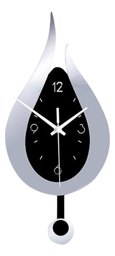 Reloj De Pared Péndulo, Reloj De Pared Decorativo De Plata