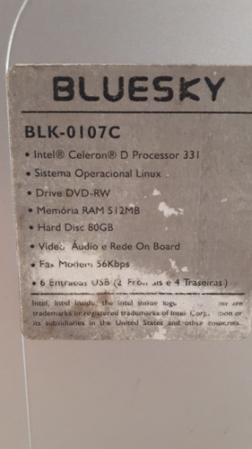 Computador Pc Intel Celeron 80gb 512mb + Multifuncional