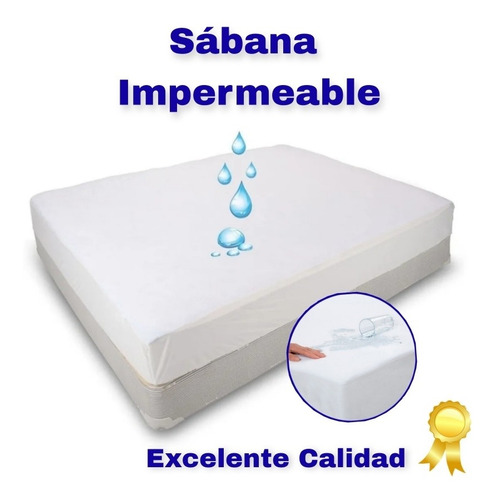 Sábana Protector Funda Colchón Impermeable 2 Plazas Premium