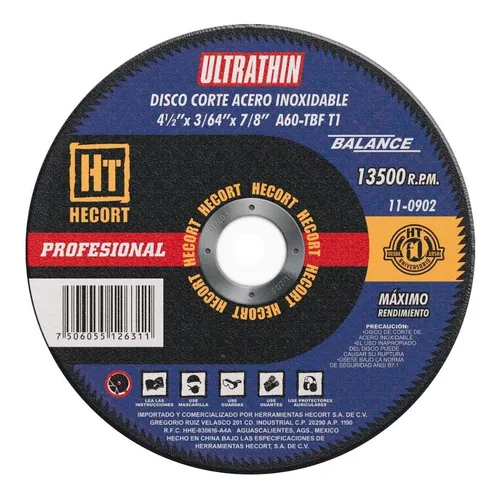 comprar Disco De Corte De 4 1\u002F2 X 3\u002F64 X 7\u002F8 Hecort Caja Con 50 Pzas comprar Disco De Corte De 4 1\u002F2 X 3\u002F64 X 7\u002F8 Hecort Caja Con 50 Pzas