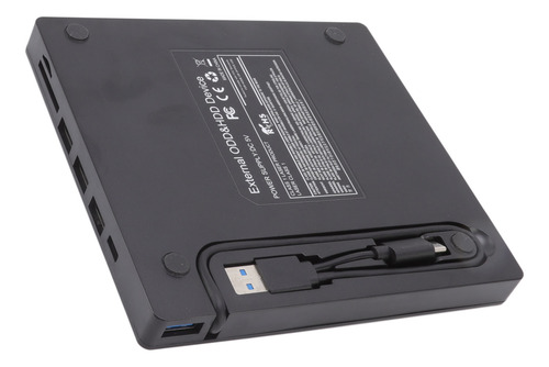 Unidade De Dvd Usb3.0 Tipo C Externa 6 Em 1 Gravador Ultrafi