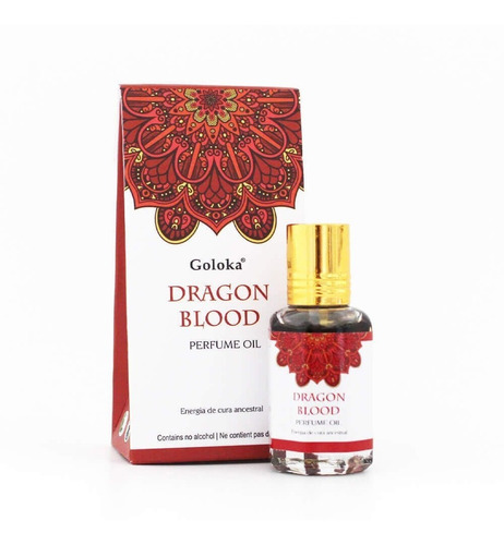 Óleo Perfumado Indiano Goloka Dragon Blood 2un.10ml - Cura