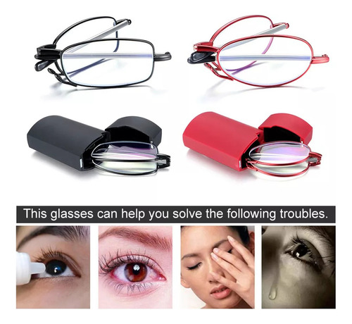 5 Gafas De Ordenador Plegables, Gafas De Lectura Con Luz