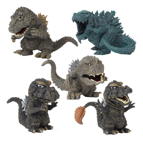 5pcs/set Godzilla King Of The Monsters Figura Modelo Juguete