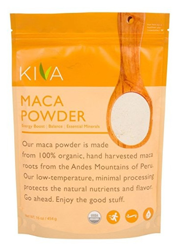 Kiva Orgánica De La Maca En Polvo Raw Y No-gmo Grandes 1