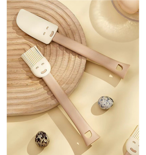 Set De 2 Utensilios Silicona Cocina Palas Espatulas Reposter