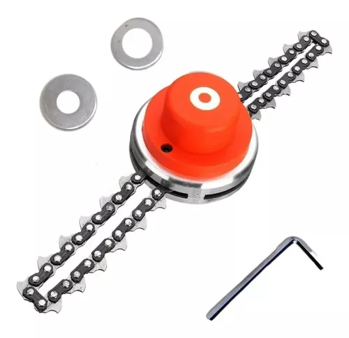 Cabezal de desbrozadora de malezas de alambre de acero giratorio de 8  pulgadas con kit de adaptador universal compatible con ego, Oregon,  Husqvarna y