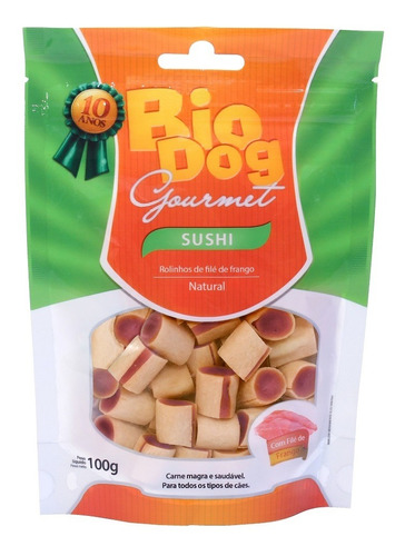 Biscoito Bio Dog Para Cães Gourmet Sushi - 100g