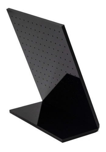 Imagen 4 de 6 de Exhibidor Aros Topitos Acrilico Negro 66 Pares Grueso 4mm