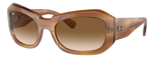 Lentes De Sol Beate Marrón Rayado Ray-ban Rb2212140351