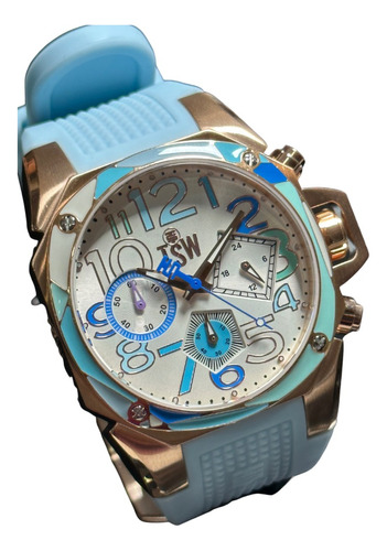 Reloj Technosport Mujer Ts-100-b4 Azul Claro