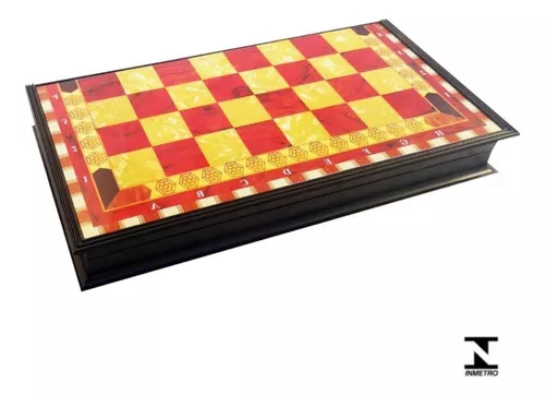 JOGO DE XADREZ COM TABULEIRO E PEÇAS DE VIDRO 25X25CM - IM42046