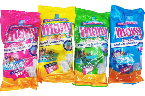 30 Pastillas Desodorante Desinfectante Baño Wc Mony 50 Gr