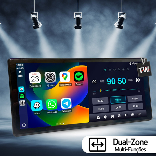 Kit Multimídia 4+64gb Wide 10.1 C180 15-19 4+64gb Android