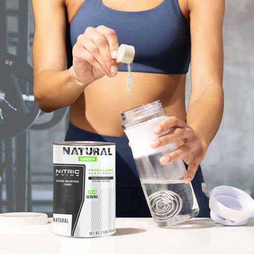Óxido Nítrico Green Pre Entreno 100 Servicios 500g Natural