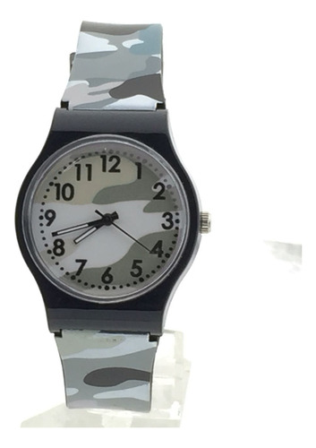 Reloj Infantil De Camuflaje, Reloj De Pulsera De Cuarzo Para