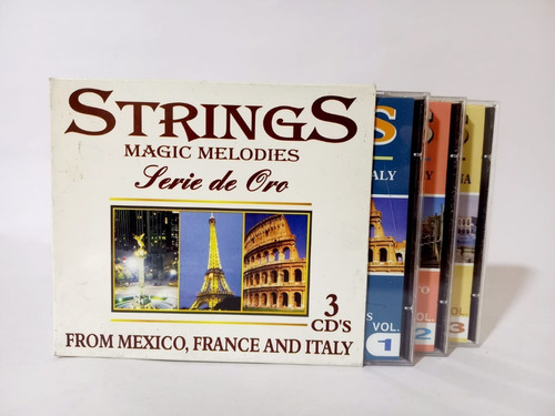 Box Set 3 Cds Strings Magic Melodies / From Mexico, France