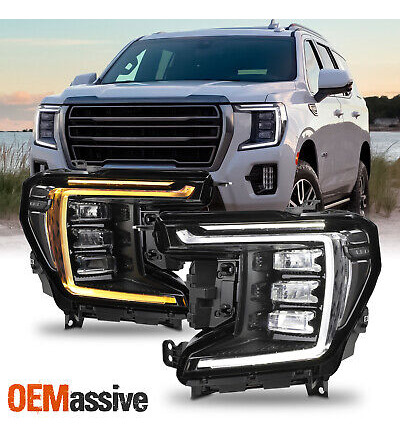 For 2021-2023 Gmc Yukon Xl At4 | Denali Led Black Headli Oai